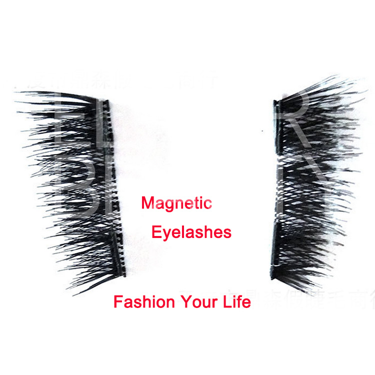No glue magnetic reusable false eyelashes private label EA87 